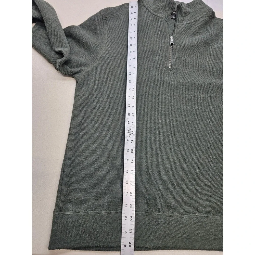 Banana Republic Mens Large Gray Blue Quarter‎ Zip Pullover Sweater 179912